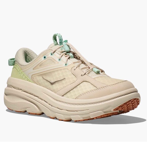 New Women's/Unisex HOKA Bondi B3 Running Shoes Size 8.5 Men's 7.5 Oat Milk - Picture 1 of 8